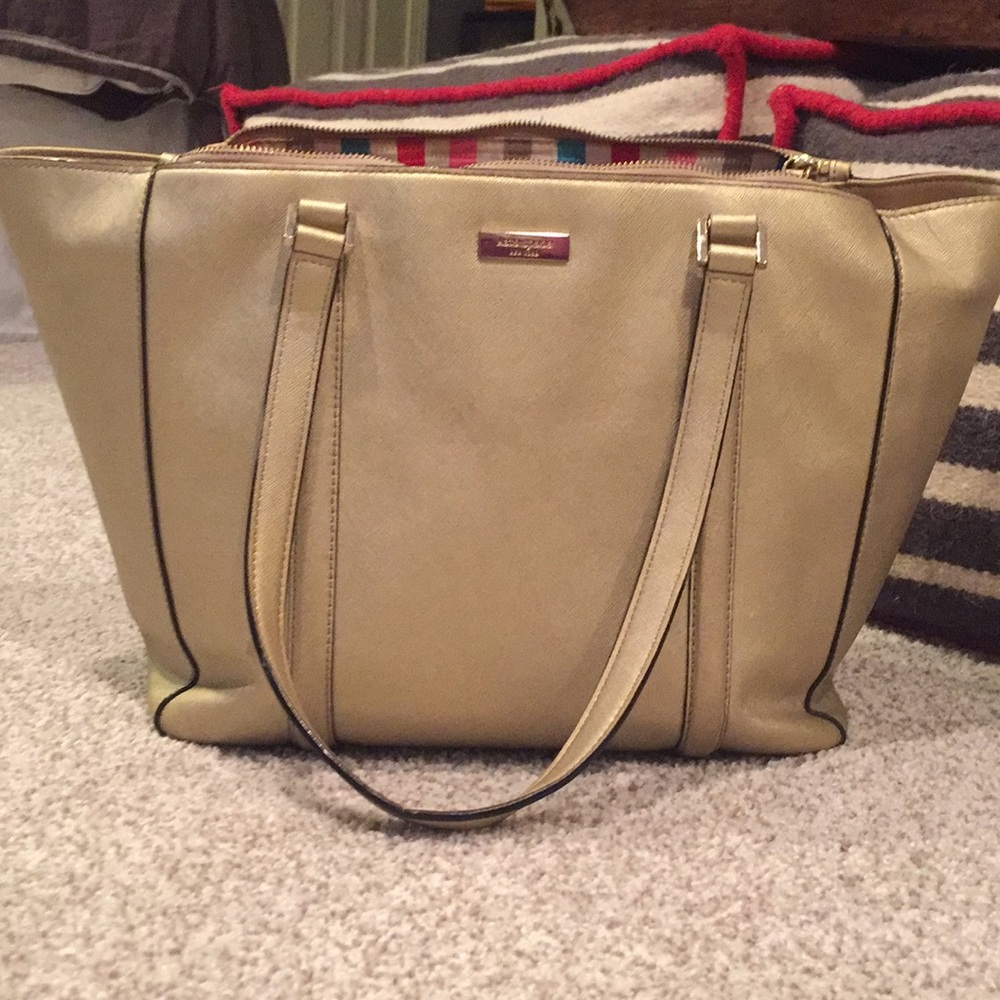 Kate Spade gold Newbury bag / tote